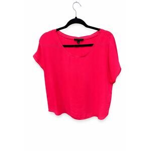 Banana Republic Hot Pink Scoop Neck Blouse – Size Medium Flowy